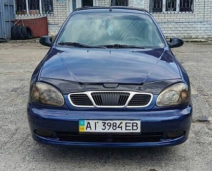 Синий Дэу Ланос, объемом двигателя 1.5 л и пробегом 233 тыс. км за 2100 $, фото 1 на Automoto.ua