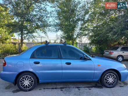 Дэу Ланос 2007 в Запорожье на Automoto.ua Синий Дэу Ланос, объемом двигателя 1.6 л и пробегом 128 тыс. км за 3600 $, фото 1 на Automoto.ua