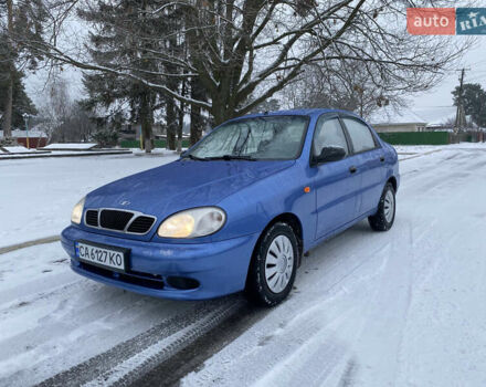 Синий Дэу Ланос, объемом двигателя 1.5 л и пробегом 217 тыс. км за 2600 $, фото 1 на Automoto.ua