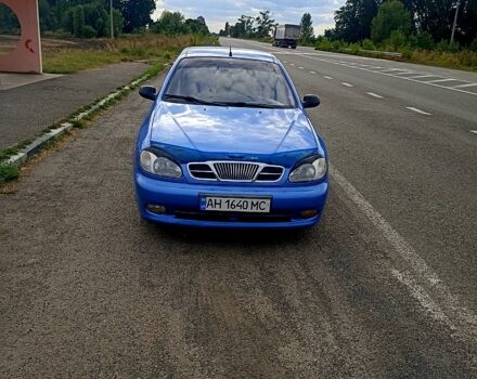 Синий Дэу Ланос, объемом двигателя 1.5 л и пробегом 149 тыс. км за 2900 $, фото 1 на Automoto.ua