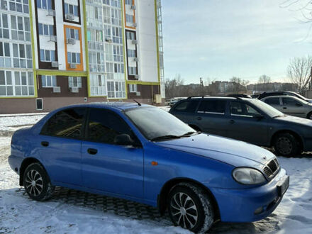 Синий Дэу Ланос, объемом двигателя 1.5 л и пробегом 165 тыс. км за 2800 $, фото 1 на Automoto.ua