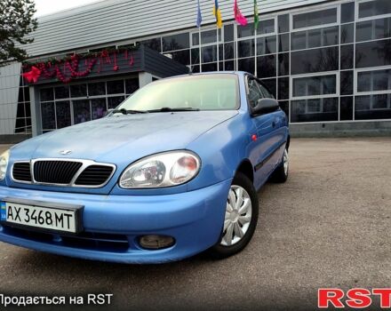 Синий Дэу Ланос, объемом двигателя 1.5 л и пробегом 193 тыс. км за 1850 $, фото 1 на Automoto.ua