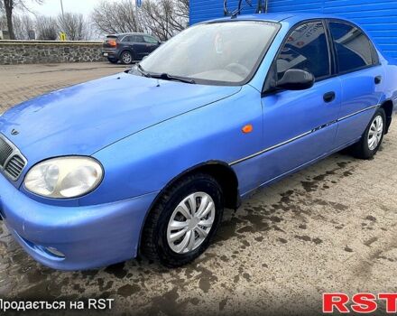 Синий Дэу Ланос, объемом двигателя 1.4 л и пробегом 258 тыс. км за 1200 $, фото 1 на Automoto.ua