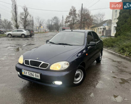 Синий Дэу Ланос, объемом двигателя 1.5 л и пробегом 123 тыс. км за 2300 $, фото 1 на Automoto.ua