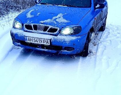 Синій Деу Ланос, об'ємом двигуна 1.5 л та пробігом 233 тис. км за 1200 $, фото 1 на Automoto.ua