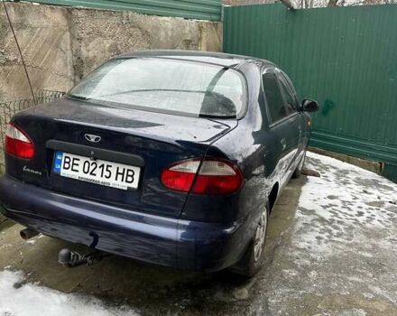Синий Дэу Ланос, объемом двигателя 1.5 л и пробегом 200 тыс. км за 2300 $, фото 1 на Automoto.ua
