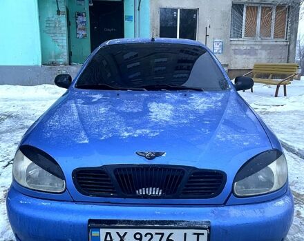 Синий Дэу Ланос, объемом двигателя 1.5 л и пробегом 1660 тыс. км за 2000 $, фото 1 на Automoto.ua