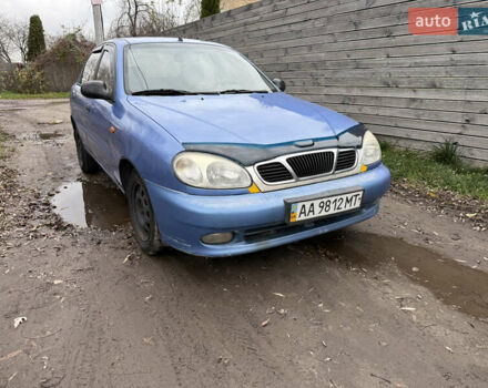 Синий Дэу Ланос, объемом двигателя 1.3 л и пробегом 224 тыс. км за 1490 $, фото 1 на Automoto.ua