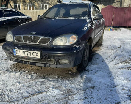 Синий Дэу Ланос, объемом двигателя 1.5 л и пробегом 230 тыс. км за 1500 $, фото 1 на Automoto.ua