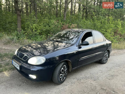 Синий Дэу Ланос, объемом двигателя 1.3 л и пробегом 350 тыс. км за 2350 $, фото 1 на Automoto.ua