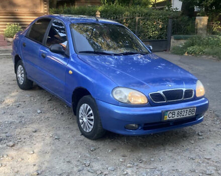 Синий Дэу Ланос, объемом двигателя 1.5 л и пробегом 213 тыс. км за 1700 $, фото 1 на Automoto.ua
