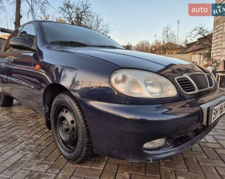 Синий Дэу Ланос, объемом двигателя 1.6 л и пробегом 125 тыс. км за 1600 $, фото 1 на Automoto.ua