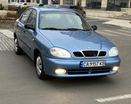 Синий Дэу Ланос, объемом двигателя 1.5 л и пробегом 200 тыс. км за 2200 $, фото 1 на Automoto.ua