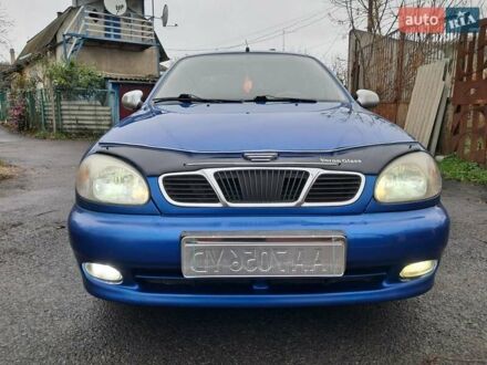 Синий Дэу Ланос, объемом двигателя 1.5 л и пробегом 231 тыс. км за 2100 $, фото 1 на Automoto.ua