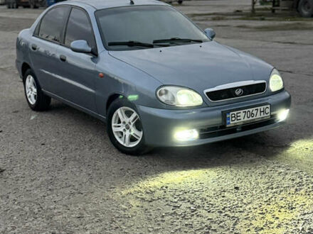 Синий Дэу Ланос, объемом двигателя 1.6 л и пробегом 224 тыс. км за 3499 $, фото 1 на Automoto.ua