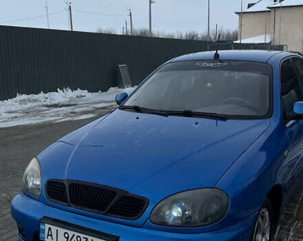 Синий Дэу Ланос, объемом двигателя 1.5 л и пробегом 177 тыс. км за 2100 $, фото 1 на Automoto.ua