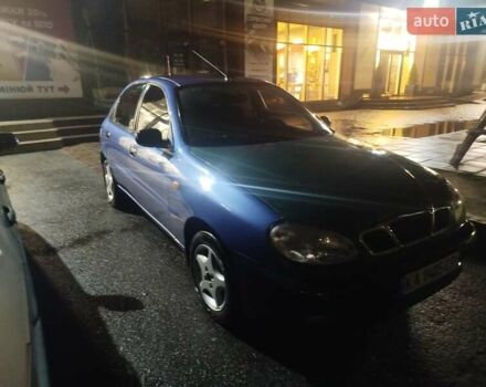 Синий Дэу Ланос, объемом двигателя 1.5 л и пробегом 230 тыс. км за 2150 $, фото 1 на Automoto.ua