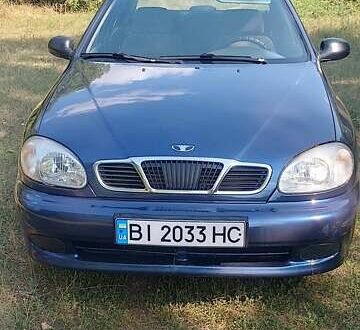 Синий Дэу Ланос, объемом двигателя 1.5 л и пробегом 167 тыс. км за 2350 $, фото 1 на Automoto.ua