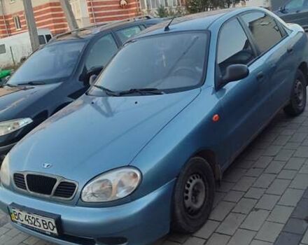 Синий Дэу Ланос, объемом двигателя 1.5 л и пробегом 140 тыс. км за 1500 $, фото 1 на Automoto.ua