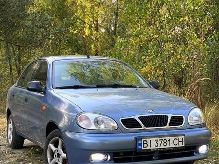 Синий Дэу Ланос, объемом двигателя 1.6 л и пробегом 106 тыс. км за 2900 $, фото 1 на Automoto.ua