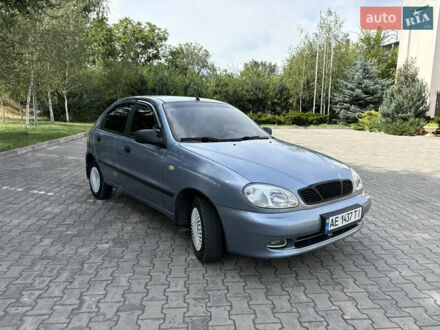 Синий Дэу Ланос, объемом двигателя 1.5 л и пробегом 203 тыс. км за 3000 $, фото 1 на Automoto.ua