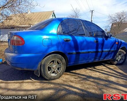 Синий Дэу Ланос, объемом двигателя 1.5 л и пробегом 224 тыс. км за 3500 $, фото 1 на Automoto.ua