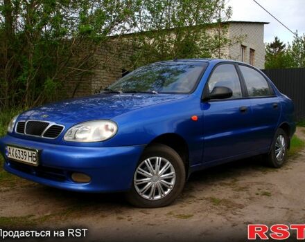 Синий Дэу Ланос, объемом двигателя 1.3 л и пробегом 214 тыс. км за 2650 $, фото 1 на Automoto.ua