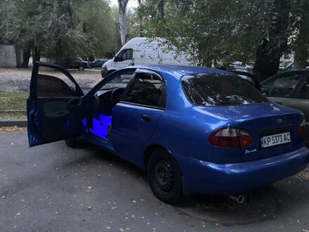 Синий Дэу Ланос, объемом двигателя 1.5 л и пробегом 206 тыс. км за 3200 $, фото 1 на Automoto.ua