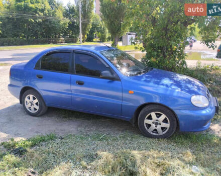 Синий Дэу Ланос, объемом двигателя 1.4 л и пробегом 57 тыс. км за 2800 $, фото 1 на Automoto.ua