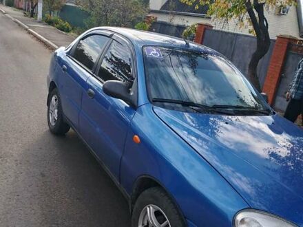 Синий Дэу Ланос, объемом двигателя 1.5 л и пробегом 141 тыс. км за 3600 $, фото 1 на Automoto.ua