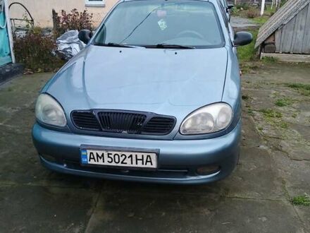 Синий Дэу Ланос, объемом двигателя 1.5 л и пробегом 230 тыс. км за 2600 $, фото 1 на Automoto.ua