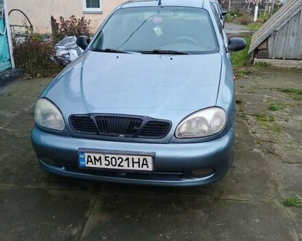 Синий Дэу Ланос, объемом двигателя 1.5 л и пробегом 230 тыс. км за 2600 $, фото 1 на Automoto.ua