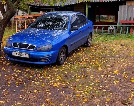 Синий Дэу Ланос, объемом двигателя 1.5 л и пробегом 308 тыс. км за 2600 $, фото 1 на Automoto.ua