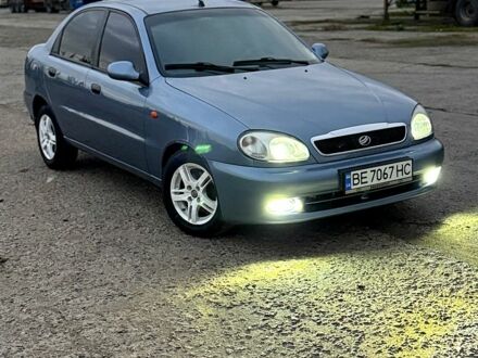 Синий Дэу Ланос, объемом двигателя 1.6 л и пробегом 224 тыс. км за 3499 $, фото 1 на Automoto.ua