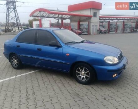 Синий Дэу Ланос, объемом двигателя 1.5 л и пробегом 100 тыс. км за 2750 $, фото 1 на Automoto.ua
