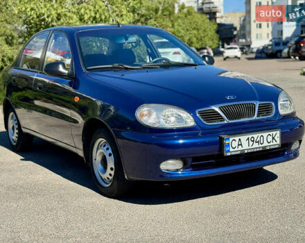 Синий Дэу Ланос, объемом двигателя 1.5 л и пробегом 140 тыс. км за 2999 $, фото 1 на Automoto.ua