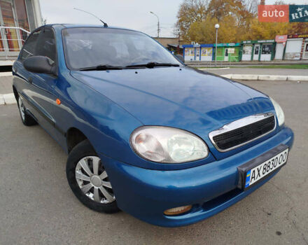 Синий Дэу Ланос, объемом двигателя 1.5 л и пробегом 126 тыс. км за 2900 $, фото 1 на Automoto.ua