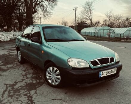 Зеленый Дэу Ланос, объемом двигателя 1.5 л и пробегом 300 тыс. км за 1100 $, фото 2 на Automoto.ua