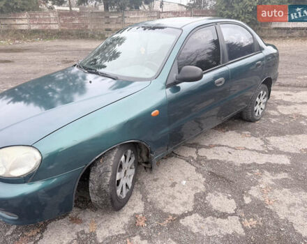 Зеленый Дэу Ланос, объемом двигателя 1.5 л и пробегом 100 тыс. км за 1500 $, фото 1 на Automoto.ua