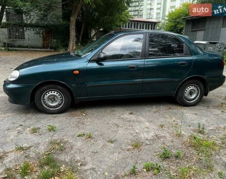 Зеленый Дэу Ланос, объемом двигателя 1.5 л и пробегом 242 тыс. км за 2000 $, фото 3 на Automoto.ua