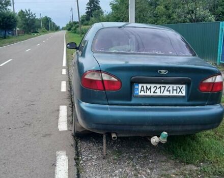 Зеленый Дэу Ланос, объемом двигателя 1.3 л и пробегом 270 тыс. км за 1500 $, фото 1 на Automoto.ua