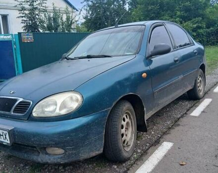 Зеленый Дэу Ланос, объемом двигателя 1.3 л и пробегом 270 тыс. км за 1500 $, фото 2 на Automoto.ua