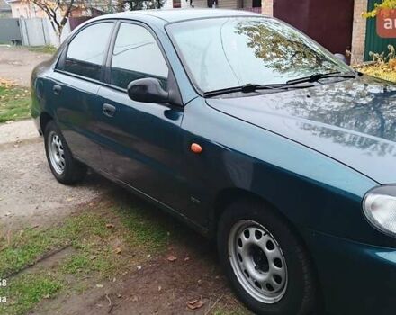 Зеленый Дэу Ланос, объемом двигателя 1.5 л и пробегом 223 тыс. км за 2200 $, фото 2 на Automoto.ua