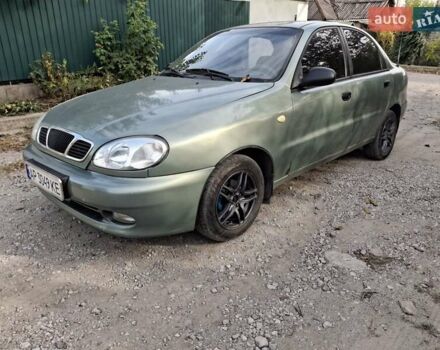 Зеленый Дэу Ланос, объемом двигателя 1.5 л и пробегом 236 тыс. км за 2100 $, фото 2 на Automoto.ua
