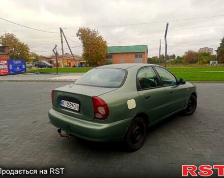 Зеленый Дэу Ланос, объемом двигателя 1.5 л и пробегом 350 тыс. км за 1450 $, фото 3 на Automoto.ua
