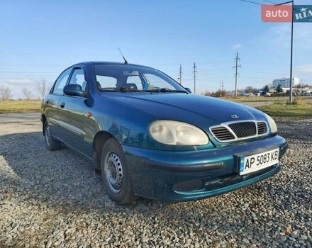 Зеленый Дэу Ланос, объемом двигателя 1.5 л и пробегом 182 тыс. км за 1999 $, фото 2 на Automoto.ua