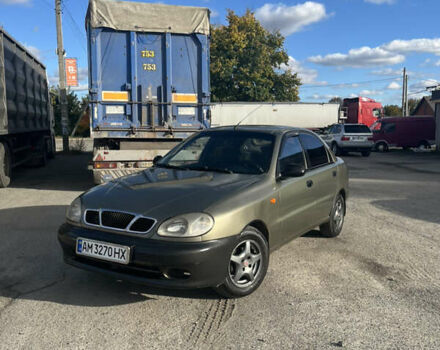 Зеленый Дэу Ланос, объемом двигателя 1.5 л и пробегом 265 тыс. км за 2400 $, фото 1 на Automoto.ua