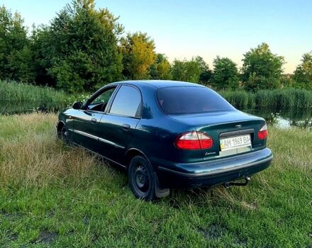 Зеленый Дэу Ланос, объемом двигателя 1.5 л и пробегом 160 тыс. км за 2100 $, фото 2 на Automoto.ua