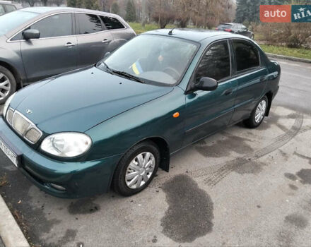 Зеленый Дэу Ланос, объемом двигателя 1.5 л и пробегом 191 тыс. км за 2700 $, фото 2 на Automoto.ua