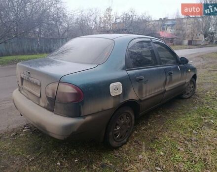 Зеленый Дэу Ланос, объемом двигателя 1.6 л и пробегом 195 тыс. км за 2952 $, фото 2 на Automoto.ua